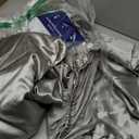 Satin Sheets Queen Size - 4 Piece Silky Bedsheets Good for Hair &Skin(Queen, Silver Grey)