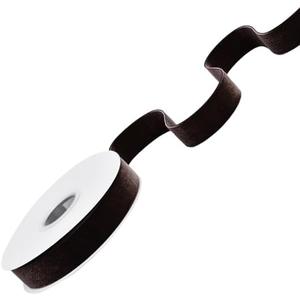 Ribest Brown Velvet Ribbon 1 Inch Continuous 10 Yards Christmas Ribbon for Gift Wrapping Wreath Christmas Tree Party Decoration Crafts Home Decor Bouquets Pack of 2