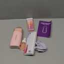 Waxfans Roll on Wax Kit, Waxing Kit for Women and Men, Wax Roller Waxing Kit for All Skin Types, Roll on Waxing Kit for Hair Removal, with Honey and Rose Wax Cartridges & 50 Pcs Wax Strips (Pink)