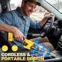Cordless Handheld Vacuum Compatible with DeWalt 20V Max Battery (Tool Only), 17000Pa Brushless Motor Portable Car Vacuum with Washable HEPA Filter & Multi-Nozzles for Auto, Home, Office & Pet Hair