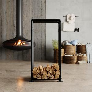pamo Firewood Rack Outdoor - OTTO - Heavy Duty Industrial Pipe Firewood Holder Stack Indoor and Outdoor for Fireplace Firepit