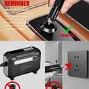 ROCGORLD R8 Tire Inflator Portable Air Compressor, DC 12V Air Compressor Portable with Large Dual Digital Screen, 3X Faster Inflation Air Pump for Car, Bike, Ball, Motor