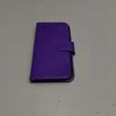Arae Compatible with iPhone 13 Pro Max Case with Card Holder and Wrist Strap Wallet Flip Cover for iPhone 13 Pro Max 6.7 inch,Purple