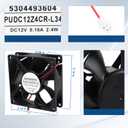 5304493604 242119401 Refrigerator Condenser Fan Replacement for Frigidaire Electrolux Fridge PUDC12Z4CR-L34, Replaces 3276439 PS8770222 AP5805252 Refrigerator Ice Maker Cooling Fan Motor