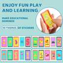 200 PCS Domino Train Toys Set with Stickers, Automatic Dominos Building and Stacking Creative Game, Electric Dominoes Stem Montessori Toys for Kids Autistic Boys Girls 2 3 4 Birthday Gifts