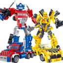 Transforming Building Set, Collectible 2in1 Transformation Robot and Truck Building Block Set, STEM Toys Gifts for Boys Kids 12+ (636 Pieces)