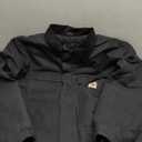 Carhartt Men's Loose Fit Firm Duck Insulated Traditional Coat (Medium, Black)