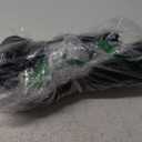 Long Sleeve Side Ruched Black Dress, 06