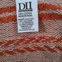 DII Braided Striped Decorative Throw Blanket, 50x60, Vintage Orange/Red