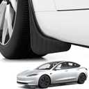 BASENOR for Tesla Model 3 Highland Mud Flaps 2024-2026, Aerodynamic No-Drilling Splash Guards, All-Weather Paint Protection Kit, Tire Protector New Model 3 Accessories - Set of 4