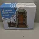 COMFIER Back Massager with Heat,Massage Chair Mat with Adjustable Lumbar Support,Seat Warmer Cushion with 8 Vibration Motors & 5 Modes & Bag,Office Chair Massage Pad for Recliner,Gifts for Mom Dad (Light Black)