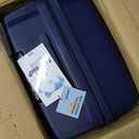 SSANZHENG Carry-On Suitcase  20 Inch Lightweight Hard Shell Travel Luggage for Women and Men, Spinner Wheels & TSA Lock (Blue, 20 inch carry-on)