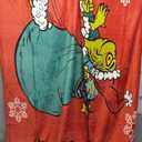 The Grinch Throw Blanket, Soft & Warm Fleece Christmas Blanket, Warm Lightweight & Fluffy Throw, Cozy Bedroom Accessories, Secret Santa Xmas Gifts (Red)