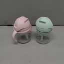 OXO Tot Transitions Straw Cup with Handles 6 oz. - Opal and Blossom - 2 Pack