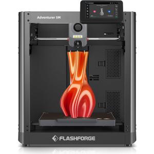 FLASHFORGE AD5M 3D Printer Fully Auto Calibration Print with 1-Click Max 600mm/s Speed, All-Metal CoreXY Structure Precise Printing, Easy-Maintenance Quick-Swap Nozzle, Print Size 220x220x220mm