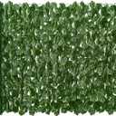 DearHouse Artificial Ivy Privacy Fence, 196.85x39.37inch Artificial Hedges Fence and Faux Maple Leaf Decoration for Outdoor Garden Decor