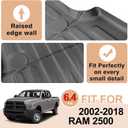 TripleAliners Truck Mat Compatible with 2002-2018 RAM 1500&2002-2026 Ram 2500/3500&1500 Classic 2019-2024 6.4FT Accessories, Truck Bed Mat Heavy Duty Custom Fit All Weather Protection TPE Pickup Liner