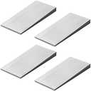 3  PCS Steel Flange Wedges, Metal Wedges Shims for Leveling, 4" x 2" Triangle Steel Wedge for Leveling, Welding & Metal Lathe Alignment