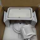 LEPOWER 45W Flood Lights Motion Sensor Outdoor Lights, 4800LM LED Security Light, Dusk to Dawn Motion Sensor Light, 3 Modes, 5000K, IP65 Waterproof, Outdoor Flood Light for Garage Yard Porch (White)