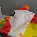 Inflatable Adult Halloween Costumes Blow up Chicken Ride on Rooster Costume for Halloween Funny Riding Costume Men Women Cosplay Party