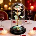 Childom Mothers Day Flowers Gifts for Mom,Birthday Gifts for Women,Rotating Light Up Rose in A Glass Dome,Mothers Day Flowers Gift for Mom from Daughter Son,Valentines Gift for Her,Mom,Wife,Grandma
