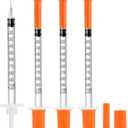 30 PACK U-100 Syringes 30G 5/16" (8mm) 1ml/cc, Disposable Syringe, Lab Supplies, Individual Wrapped