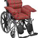 DMI Comfort Wheelchair Cushion & Pad, Wheelchair Seat Cushion, Recliner Cushion & Pillow, Cushion for Wheelchair Seat, Foam, 16 x 22 Inches, Plaid