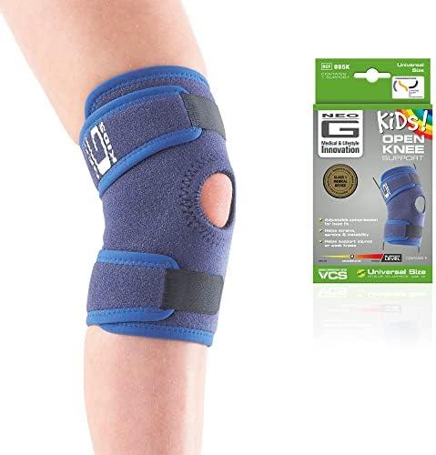 Neo G Kids Knee Support Child Open Patella – Kids Knee Brace for Joint & Meniscus Pain, Osgood Schlatter, Strains, Sprains, Instability, Juvenile Arthritis - Adjustable Compression