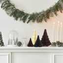 Spiareal 9 Pcs Paper Christmas Tree Decor 3D Honeycomb Trees Table Centerpiece for Modern Mantel Decorations Beige Brown Gray Home Xmas Holiday Party Decorations 6, 8, 12 Inch