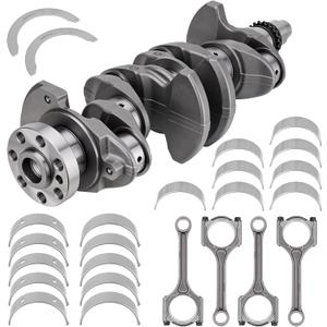 623V6-2EH00 G4NA 2.0L Engine Crankshaft with Connecting Rods & Bearings Compatible with 2014-2021 Kia Soul Optima Forte Forte5 Hyundai Sonata Tucson Elantra Replace# 23110-2E200 23500-2E400