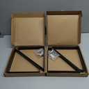 4PCS Heavy Duty Shelf Brackets,8" Metal Wall Brackets Steel Triangle Bracket,300lbs Load Garage Workshop Home Shelf Brackets,Industrial Shelf Supports