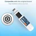 Crystala Filters LT1000PC Replacement Water Filter, Compatible with LT1000PC/PCS, LT1000PC, LT-1000PC, ADQ747935 ADQ74793504 Water Filter and LT120F ADQ73334008 Fresh Air Filter 4 Pack