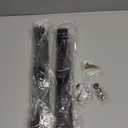 PMMASTO Wall Mounted Coat Hooks- Stainless Steel Rust-Resistant Bathroom Hangers for Towels/Hats/Coats, Heavy-Duty Wall Mount Hooks with Screws (Black 3 Hooks, 2-Pack)