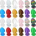 Hiboom 24 Pack Finger Easter Eggs Funny Adult Easters Basket Gifts Colorful 3D Flip Off Eggs Novelty Easter Basket Stuffers for Adult Easters Egg Hunt Parties Prank Gifts