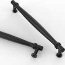 Asidrama 10 Pack 7.5 Inch(192mm) Matte Black Kitchen Cabinet Handles, Cabinet Pulls Kitchen Cabinet Hardware for Cupboard Drawer Pulls