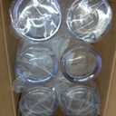 US Acrylic Classic Clear Plastic Reusable Drinking Glasses (Set of 6) 12oz Rocks Cups | BPA-Free Tumblers, Made in USA | Top-Rack Dishwasher Safe