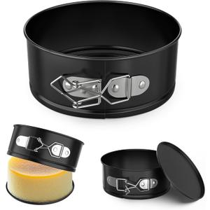 ZeroPone 4 Inch Mini Springform Pan, Non-stick Cheesecake Pan, Spring Form Pans for Baking, Springform Pans with Removable Bottom, Round Cake Pans, Small Cake Mold for Mini Cheesecake Pizza