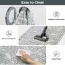 2 x GRANNY SAYS 2x3 Entryway Rug, Vintage Indoor Doormat for Entrance, Small Area Rug Non Slip Washable, Stain & Fade Resistant Soft Rug Runner for Kitchen, Bedroom, Farmhouse Carpet for Decor (Grey)