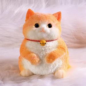 Big Taba Cat, Handmade Large Cat Taba Squishy Toys, Stress Relief, Funny, Cute Soft Cat Squishy Stress Toy Gifts (Large Orange Cat)