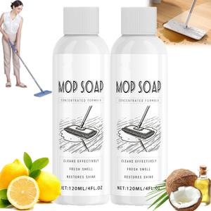 (2PCS) Mop Soap Brazilian Waves, Mop Soap Scented, Floor Cleaner For Mopping, Highly Scented Mop Soap, Multi-purpose Cleaner Liquid Pet-friendly Mop Cleaner Soap