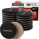 Felt Furniture Sliders Hardwood Floors X-PROTECTOR 16 PCS 3 1/2" Furniture Sliders Heavy Duty Felt Sliders Hard Surfaces Move Your Furniture Easily & Safely!