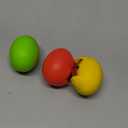 Egg Cracker, Silicone Egg Shell Opener, Cute Egg Shaped Design, Opens Eggs with Ease, A Little Happiness Boost for Your Kitchen. (3-PackGreen, Red, Yellow) (Mixed Colors)