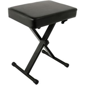 Yamaha OEM PKBB1 Adjustable Padded Keyboard X-Style Bench, Black, 19.5 inches