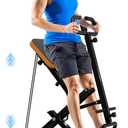 Deep Squat Machine Trainer, Rowing Machine for Home, Easy Setup & Foldable Exercise Equipment with Adjustable Resistance, Glute Trainer Machine, Abs & Leg Home Workout Machine