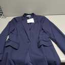 Cicy Bell Womens Casual Blazers Open Front Long Sleeve Work Office Suit Jackets Blazer (Medium, Navy)