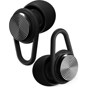 Hears One Ear Plugs for Noise Reduction - Patented Reusable Concert Earplugs, 20dB SNR Sound Reduction, Hypoallergenic for Musicians, Motorcycle and Sleeping with 4 tip Sizes - Silver Night, 1 pair