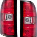 Tail Lights assemblies Compatible with 2007-2013 Chevy Silverado 1500 2500 HD 3500 HD w/o Wiring Harness tail lamp (Chrome/Red Lens) a pair