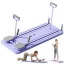 Zojio Pilates Board - 2024 Pilates Reformer Set, Multi-Purpose Foldable Pilates Reformer Board for Home, 5in1 Pilates Sliding Board (Purple)