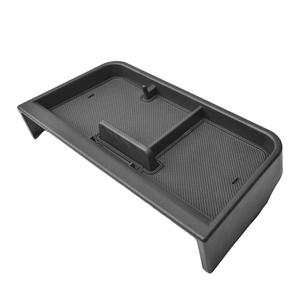 Dashboard Behind Screen Storage Box Compatble for 2025 Toyota Sienna Center Console Dash Board Organizer 12.3inch Screen Storage Box Tray (Black)