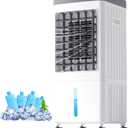 Portable Air Conditioners for Room, Swamp Cooler Portable AC Unit with Large Water Tank, Windowless Evaporative Air Cooler with 3 Speeds, Fast Cooling Room Air Conditioners for Home & Garage
